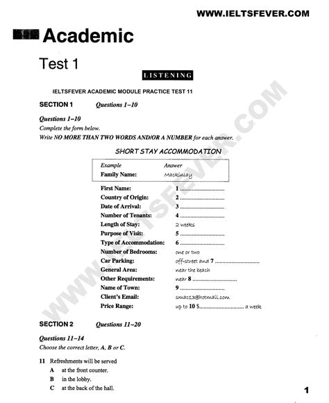 Ielts Fever Listening Off Kilter Score Timothy Loest Digital
