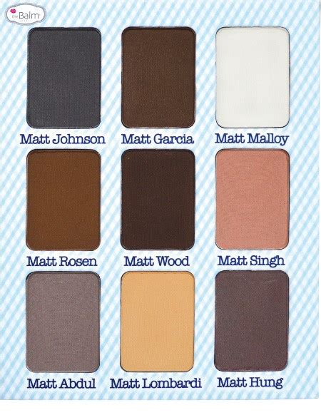 Meet Matt E Nude Eyeshadow Palette Thebalm Paletten Meet Matt E