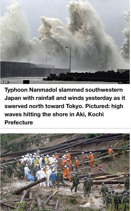 Typhoon Nanmadol Slams Japan Pics Video Foreign Affairs Nigeria