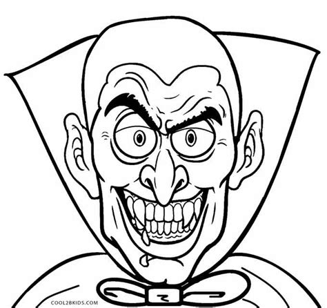 Printable Vampire Coloring Pages For Kids