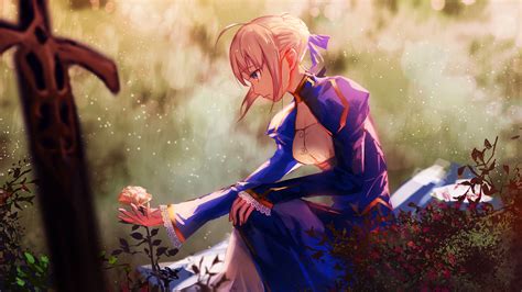 Hd Wallpaper Of Saber From Fate Stay Night By Rui Tomono