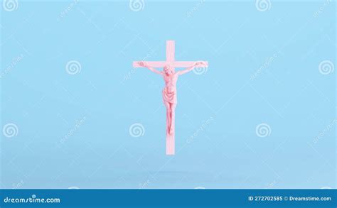 Pink Jesus Christ On The Cross With A Crown Of Thorns Jesus Of Nazareth