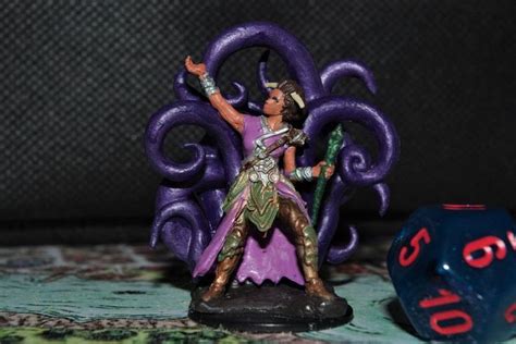 Human Female Warlockhand Painted Minidandd Etsy Female Human Mini