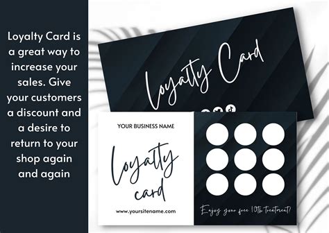 Elegant Diy Loyalty Card Template Customer Loyalty Cards Editable