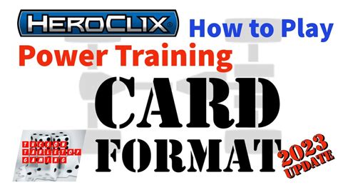 New Card Format Heroclix How To Play Youtube