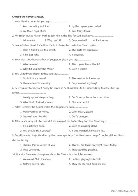 Grade 8 Test General Gramma English Esl Worksheets Pdf And Doc