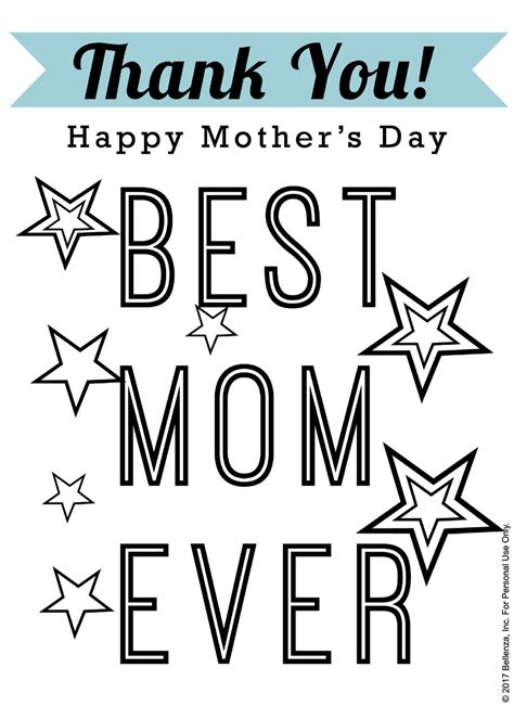 Best Mom Ever Printable