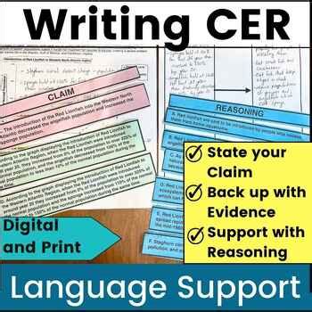 CER Practice Worksheet Claim Evidence Reasoning Introduction Activity