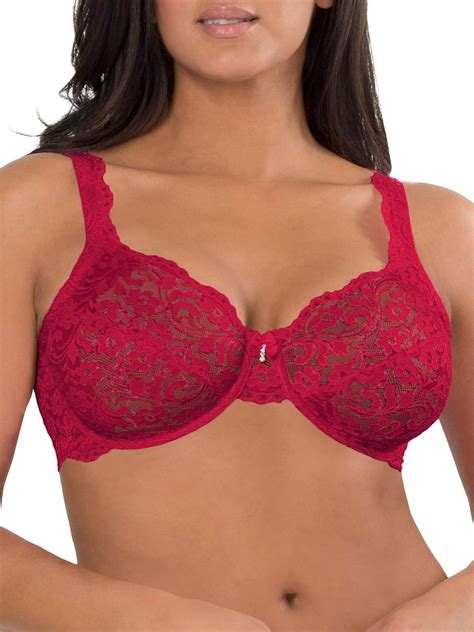 Smartsexy Womens Plus Size Curvy Signature Lace Unlined Underwire Bra Wadded Support Full