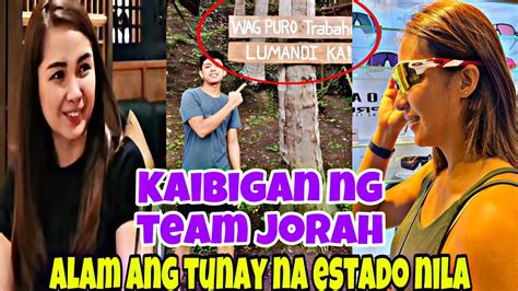 Kaibigan Nina Sarah At Jovelyn May Alam Sa Tunay Na Estado Ng Team Jorah Youtube