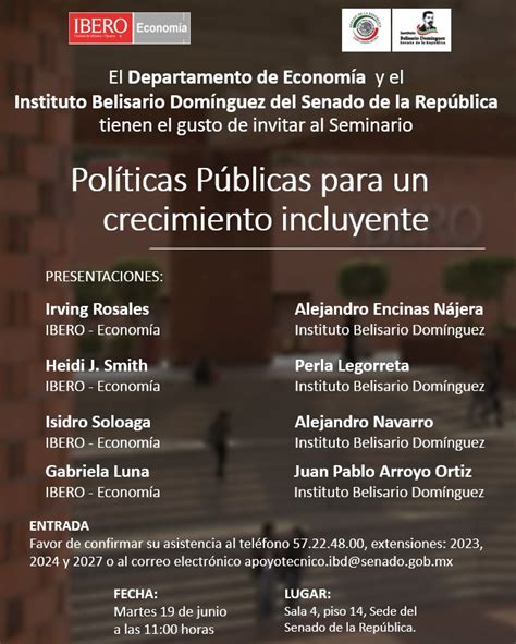 Orgullo Ibero Políticas Públicas Para Un Crecimiento Incluyente