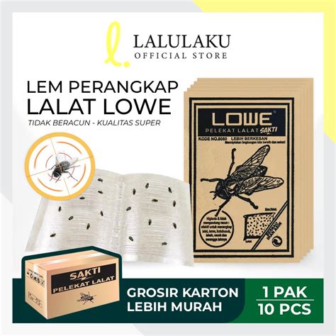 Jual Lem Perangkap Lalat Lem Kertas Sekali Pakai Pack Isi Pcs