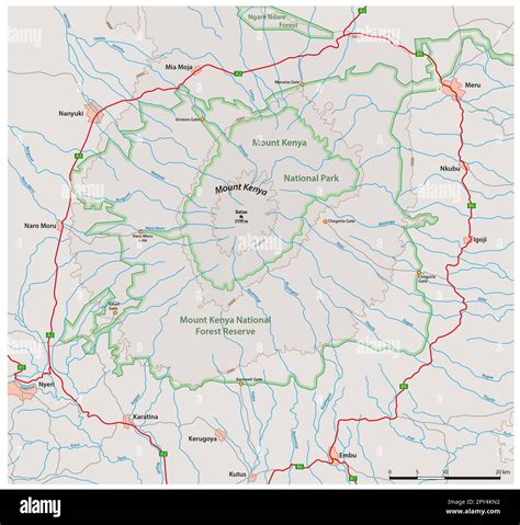 Mount Kenya Map