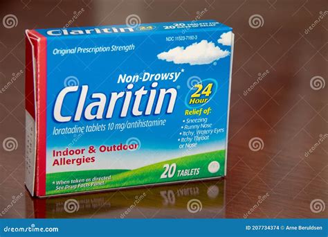 Package Of Claritin Allergy Medicine Editorial Stock Image Image Of