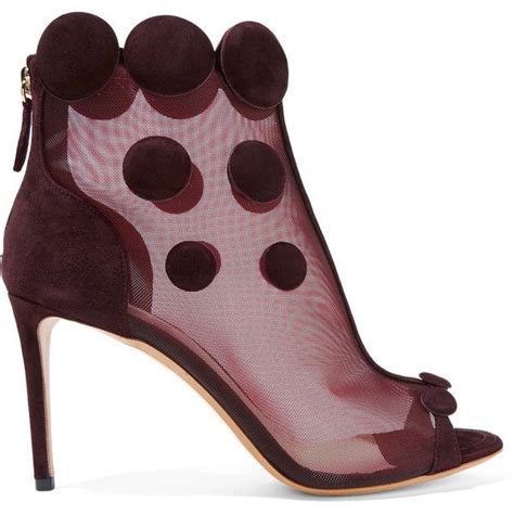 Nicholas Kirkwood Quantum Embellished Mesh And Suede Ankle Boots