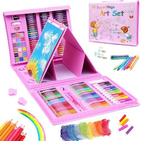 Bebeboutik 208 Sets De Dessin Avec Chevalet Coloriage Kit Dessin