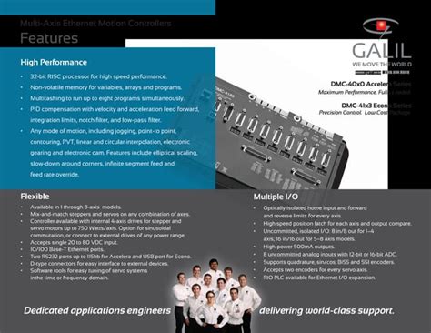 Galil Multi Axis Motion Controller Brochure Ppt