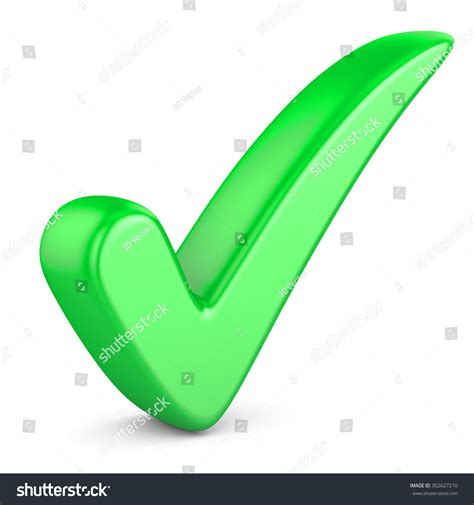 Small Green Check Mark Symbol