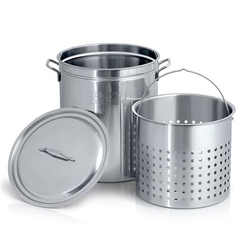 Chef S Secret Large Quart Stainless Steel Stockpot W Basket Perfect