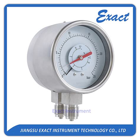 Differential Pressure Gauge Double Bourdon Tube Pressure Gauge Double