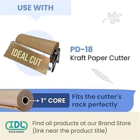 Idl Packaging X Feet Inches Brown Kraft Paper Roll Lbs