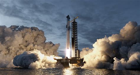 Space Shuttle Launch From Offshore