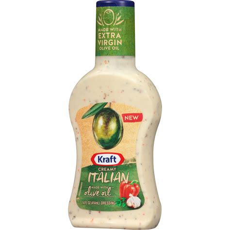 Kraft Creamy Italian Salad Dressing With Olive Oil 14 Fl Oz Shipt