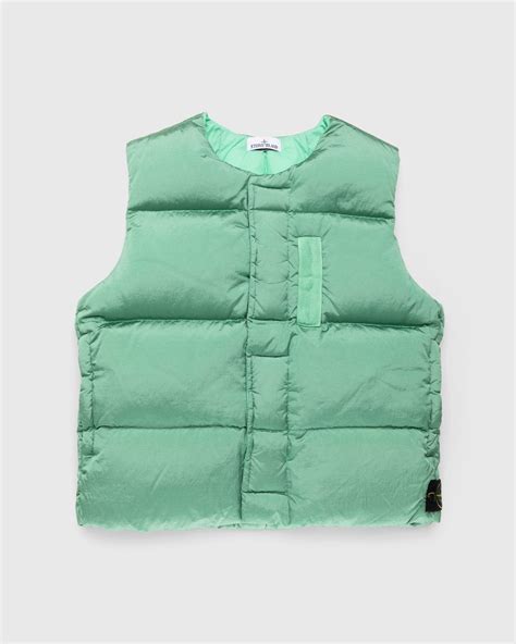 Stone Island Nylon Metal Down Vest Light Green Highsnobiety Shop