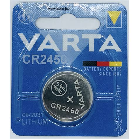 Varta Lithium Battery Cr Batteries Baterija Lt