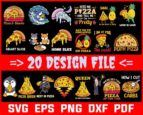 Pizza Svg Bundle Pizza Png Clipart Pizzas Svg Italian Pizza Etsy