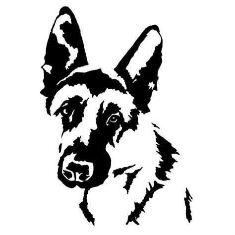 German Shepherd Stencil