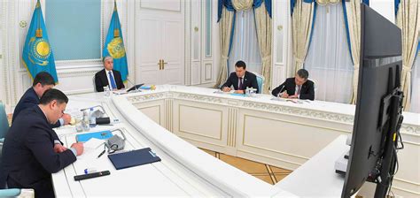 President Of Kazakhstan Kassym Jomart Tokayev Participated In A Working