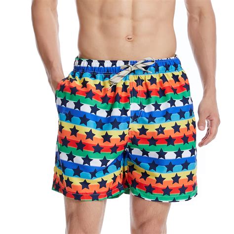 Apexfwdt Mens Swim Trunks Mens Printed Bathing Suit Boardshorts