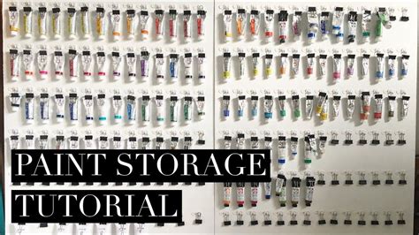 Tutorial Compact Paint Storage Solution Youtube Paint Storage