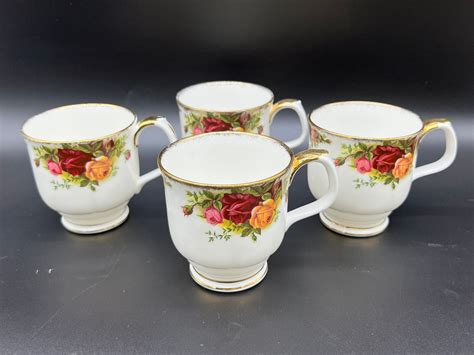 Royal Albert Old Country Roses Footed Mugs Set Ayanawebzine