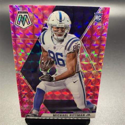 Panini Mosaic Football Michael Pittman Jr Rookie Rc Pink