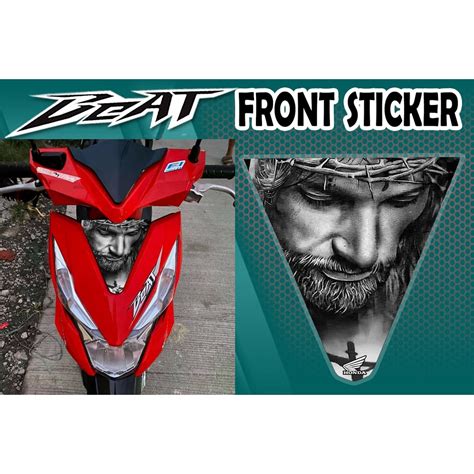 HONDA BEAT FRONT STICKER / HONDA BEAT ACCESSORIES / HONDA BEAT DECALS / HONDA BEAT STICKER ...