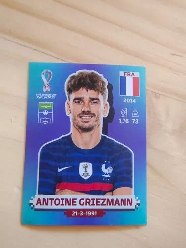 Lamina Antonio Griezmann Mundial Fifa Qatar 2022 Original Cuotas Sin