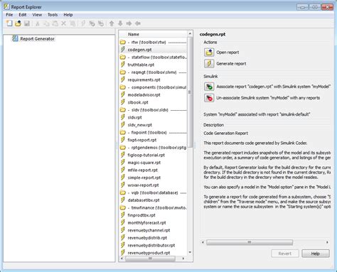 Document Generated Code With Simulink Report Generator