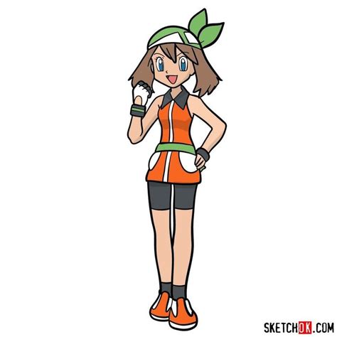 How to draw May from Pokemon anime | Pokemon drawings, Pokemon, All ...