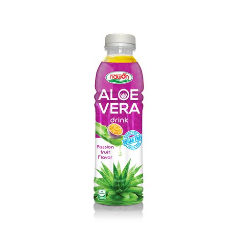 Aloe Vera Drink With Passion Fruit Flavor Sugar Free 500ml Packing 24