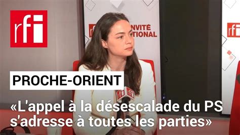 Chloé Ridel PS Notre appel à la désescalade s adresse à toutes les