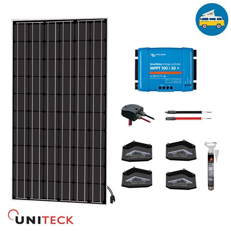 Kit solaire véhicule Victron Uniteck Premium 300W panneau petite