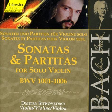 Amazon Bach J S Sonatas And Partitas For Solo Violin Bwv 1001