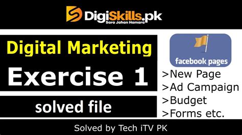 Digiskills Digital Marketing Exercise Batch Create Facebook Page