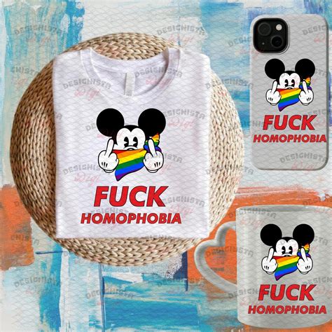 Mickey Fuck You Homophobia Pngpride Month Pngpride Etsy