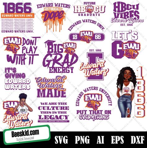 Edward Waters University Svg Hbcu Collection Hbcu Designs Hbcu Svg