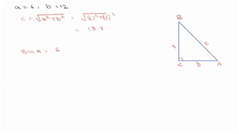 SOLVED Solving A Right Triangle Solve The Right Triangle Shown In The