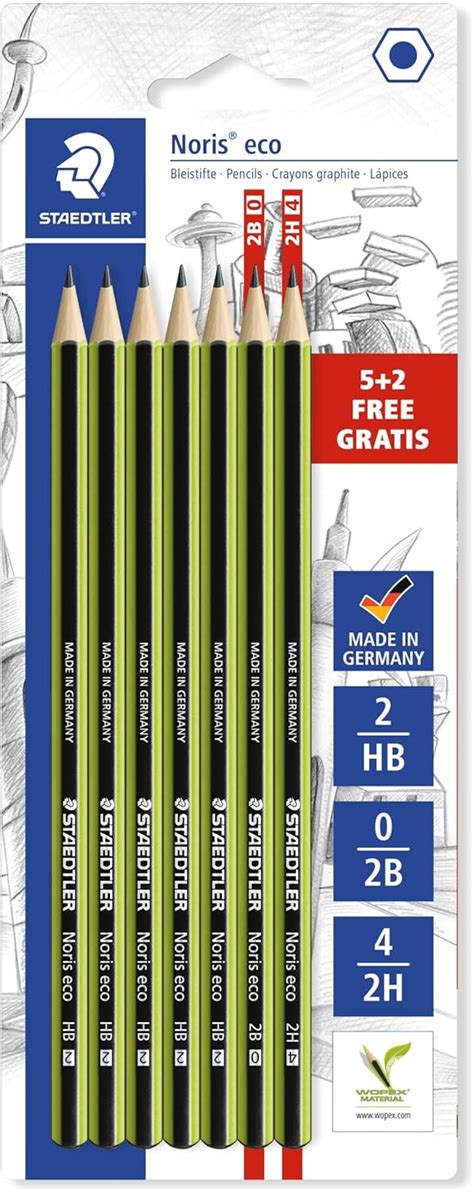 Amazon STAEDTLER Noris Eco Lápices Surtidos Blistercard of 7