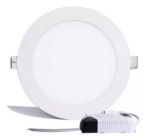 Plafon Led 6w Empotrable Slim Luz Blanca Redondo 90pz Jwj Meses Sin